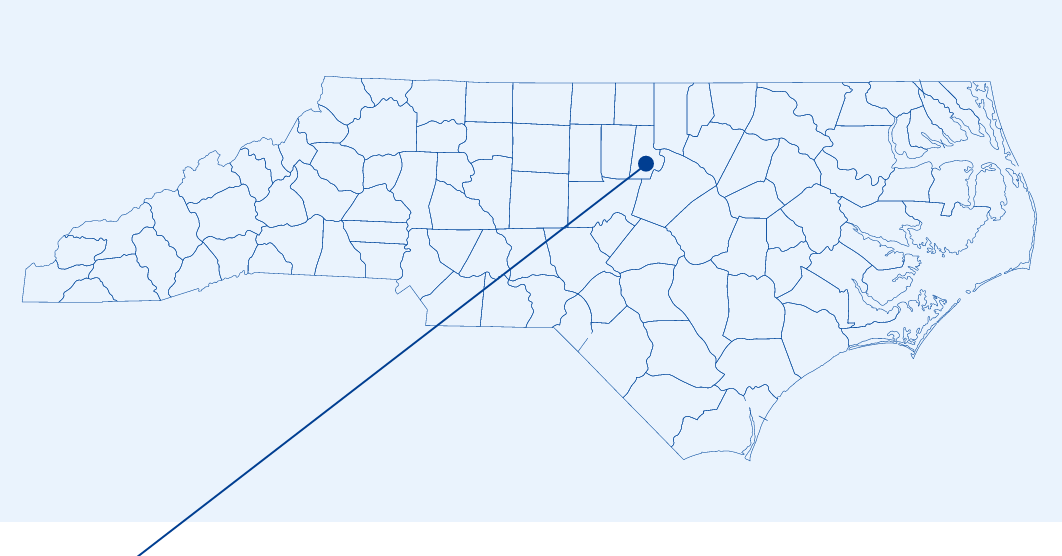 Located in the State of NORTH CAROLINA